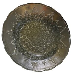 Clear 6 Inch Glass Platter Plate
